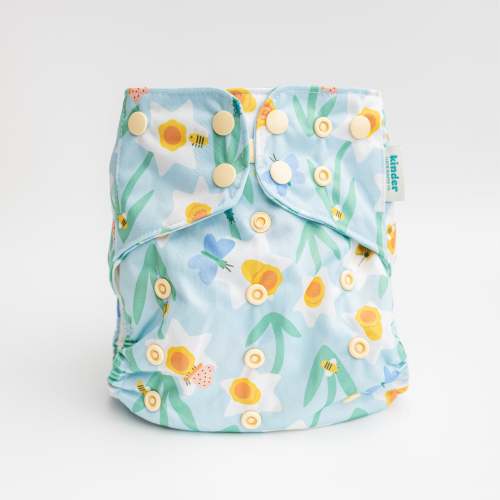 Spring Garden by Malika Buttinger - Essential Hybrid Diaper Cover - Floral - One Size