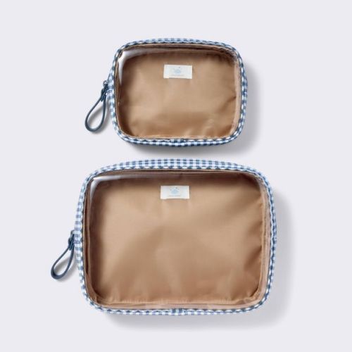 Diaper Bag Packing Pouches - Blue Gingham - 2pc - Cloud Island™