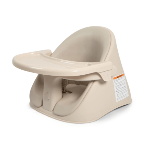 Boppy Proper Posture Floor & Booster Seat with Infant Insert, Oatmeal