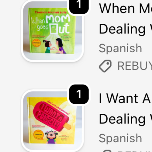 Book Bundle - Spanish + English text about emotional regulation :)