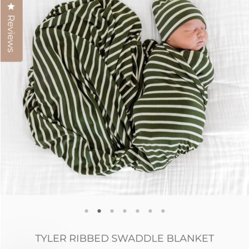 Tyler Ribbed Swaddle Blanket
