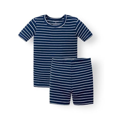 AVAUMA Stripe Pattern Baby Boys Girls Pajama Set Kids Toddler Snug fit Ribbed Sleepwear pjs for Daily Life Style
