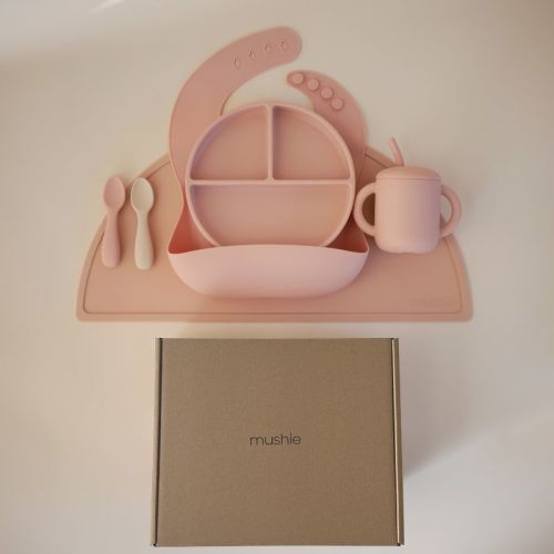 Mushie Stage 2 Feeding Kit ( Blush )