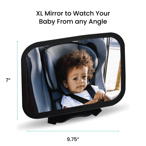 360° Rotation Large Backseat Baby Car Mirror – Lulyboo