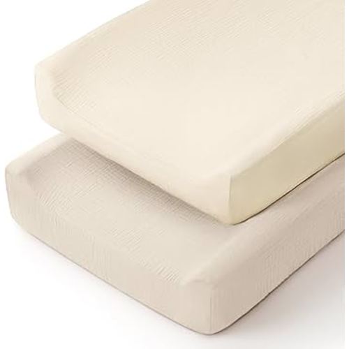 lulumoon Baby Changing Pad Cover: Muslin Diaper Changing Table Pad Cover - Changing Pad Sheets for Girls Boys