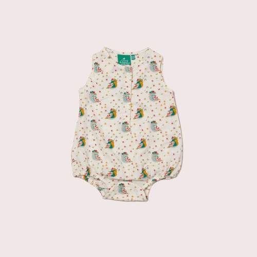 The Birds Did Sing Organic Sleeveless Baby Bubble Body