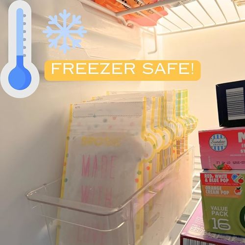 Sposie Breastmilk Storage Bag Freezer Bags with Pour Spout - 8 Ounce Capacity, BPA Free, Leak Proof, Temperature Sensor, Compatible with Most Breast Pumps for Breastmilk Freezer Storage, 100 ct.