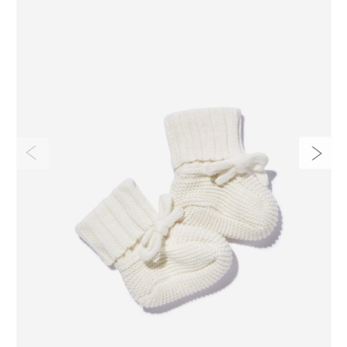 Kids’ Off-White Baby Organic Blend Knit Booties | Cotton On Kids Australia