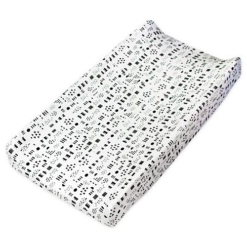 The Honest Company® Patterns Changing Pad Cover in White/Black - WHITE/BLACK - CHANGING PAD COVER