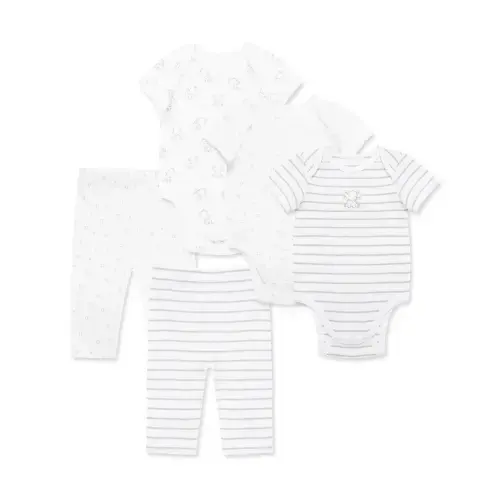 Baby Elephants 5-Piece Bodysuits & Pants Set