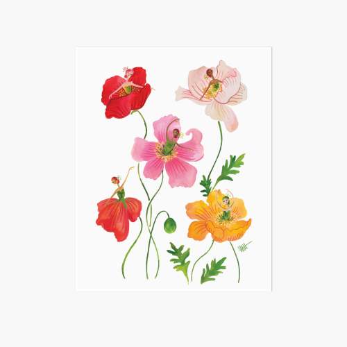 Waltz of the Poppies Art Print