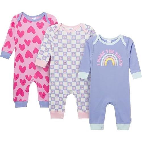 Onesies Brand unisex-baby 3-pack Cotton Romper