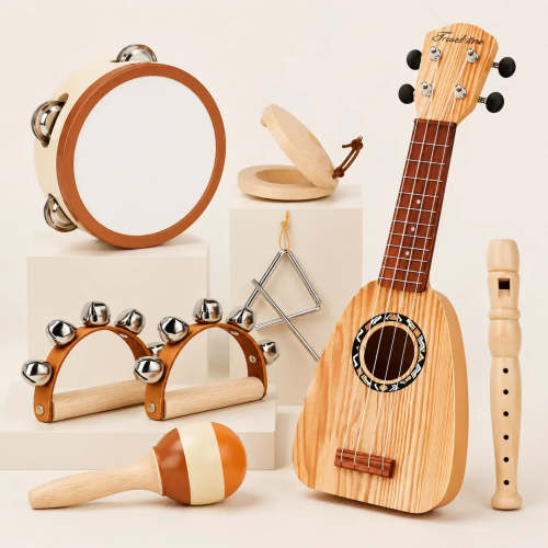 Guita Music Toys Ukulele Set for Toddlers Montessori Musical Toys for 2 3 Year Olds – Joyreal