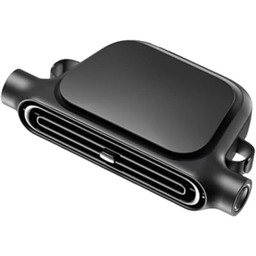 2026 New Car Seat Fan - Bladeless High Wind Power, Wireless Portable Car Cooler for Front & Rear Seats, 3 Speed Mini Air Conditioner Fan, Universal Fit for SUV, Truck, Van, RV (Black)