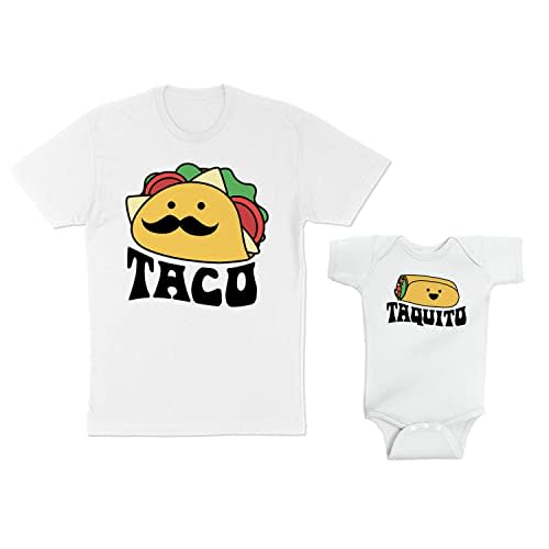 Taco and Taquito Daddy and Me Matching Shirt with Baby