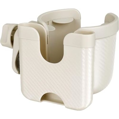 Accmor Stroller Cup Holder with Phone Holder, Bike Cup Holder, Universal Cup Holder for Uppababy Nuna Strollers, 2-in-1 Drinks Holder for Walker, Wheelchair, Scooter