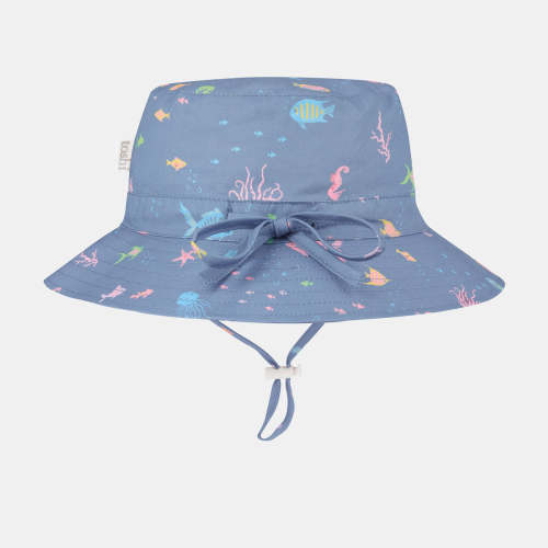 Baby Sunhat | Blue Seahorse | UPF 50+ | Toshi