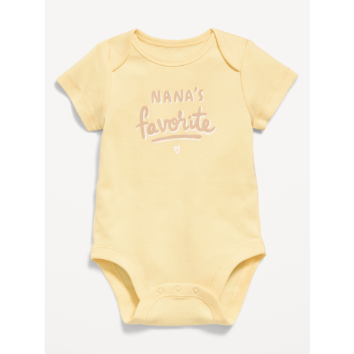 Short-Sleeve Unisex Graphic Bodysuit for Baby