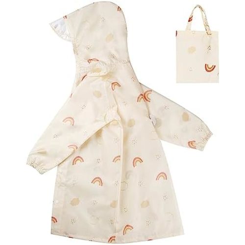 Toddler Kids Raincoat Boys Girls Rain Jacket Lightweight Rain Poncho Waterproof Outwear Rainwear