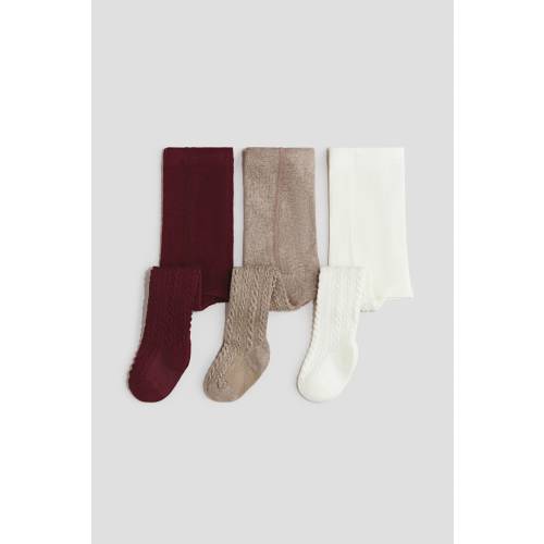 3-PACK RIBBED TIGHTS