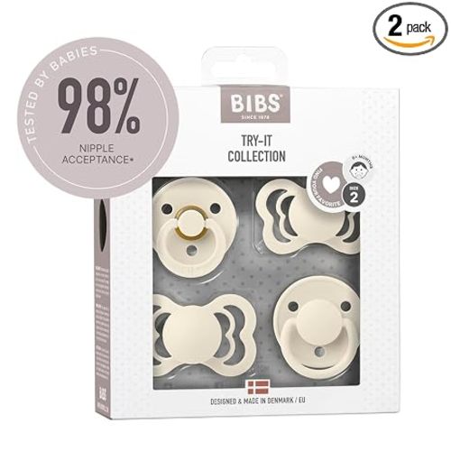 4-Pack Soothers | BPA-Free Round, Anatomical & Symmetrical Nipple