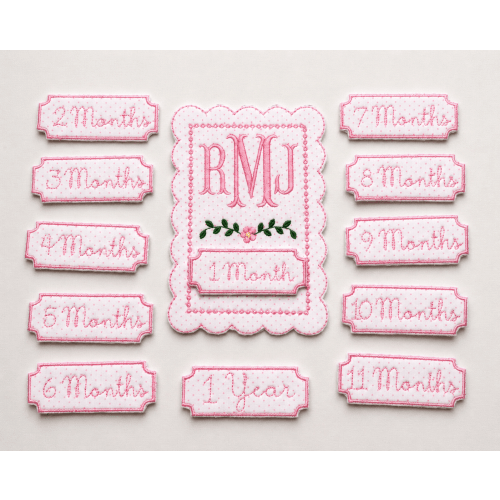 Appliqué Milestone Cards – Linen & Loop