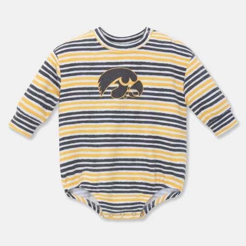 Iowa Hawkeyes ZooZatz Newborn & Infant Cozy Fleece Bodysuit - Black