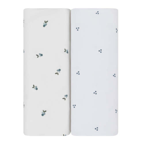 Waterproof Crib Sheet Set - Blue Berry