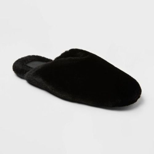 Women's Cozy Alpine Kylar Mule Slippers - Universal Thread™ Black 8