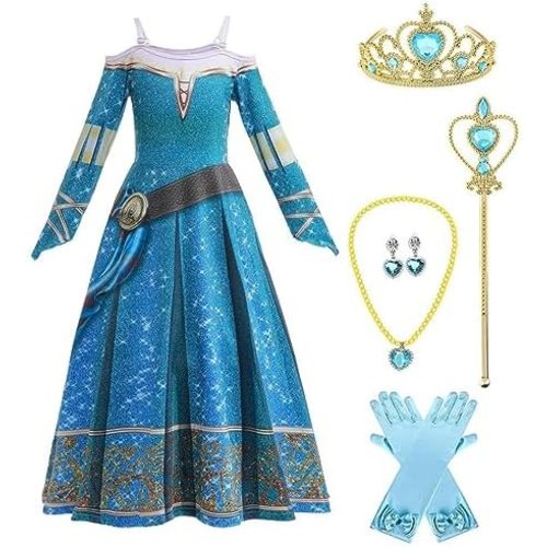 Dressy Daisy Toddler Little Girls Medieval Princess Fancy Dress Up Halloween Costume Birthday Party Outfit Size 3T to 16