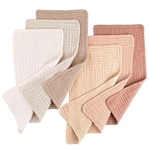 Muslin Baby Burp Cloths Sets 6 Pack – KONSSY