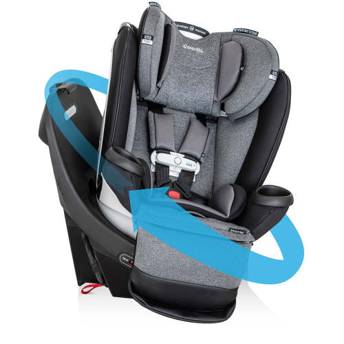 Evenflo GOLD SensorSafe Revolve360 Extend Rotational All-In-One Convertible Car Seat - Moonstone Gray