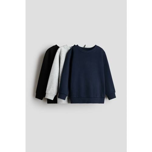 3-PACK BRUSHED-INSIDE SWEATSHIRTS