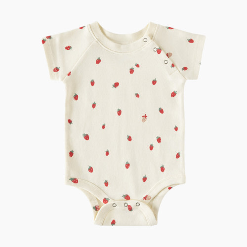 Pehr Snap One-Piece - Strawberry Patch, 3-6 M
