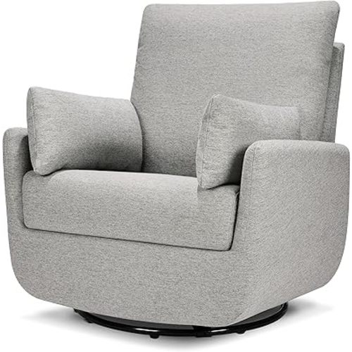 Davinci Juno Swivel Glider in Frost Grey, Greenguard Gold & CertiPUR-US Certified