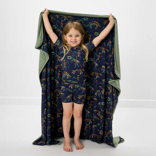 Fossil Quest Large Cloud Blanket | Little Sleepies