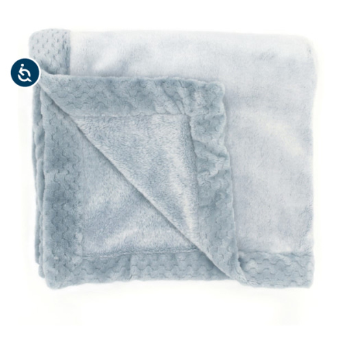 Sea Blue Plush Blanket | aden + anais