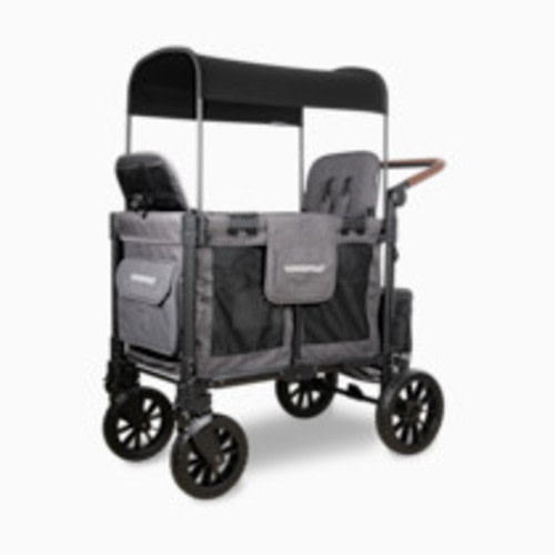 WonderFold Wagon W2 Luxe Pro Double Seater Stroller Wagon - Charcoal Gray