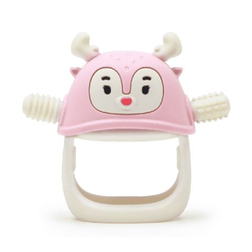 Smily Mia Reindeer Baby Teether Toys, Pink