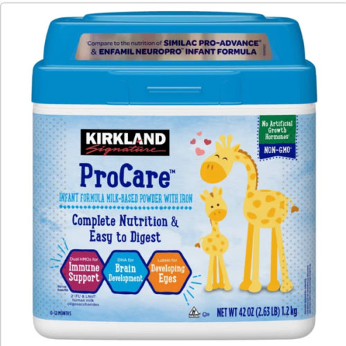 Kirkland Signature ProCare Non-GMO Infant Formula 42 oz, 2-pack | Costco