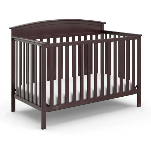 5-in-1 Convertible Baby Crib - Espresso