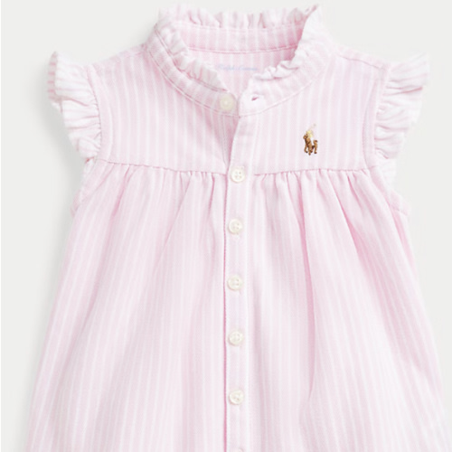 Striped Knit Oxford Top & Bloomer Set
