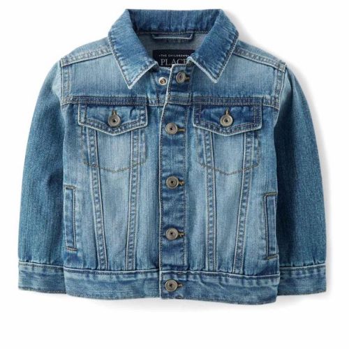 The Children's Place Baby Boys Long Sleeve Denim Jacket Blue 6-9 M