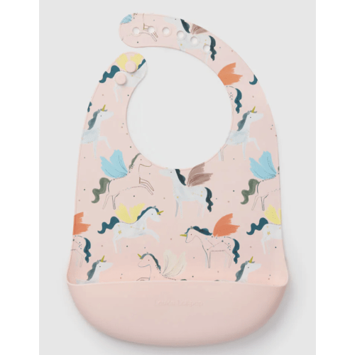 Silicone Bib Printed - Unicorn Ballet