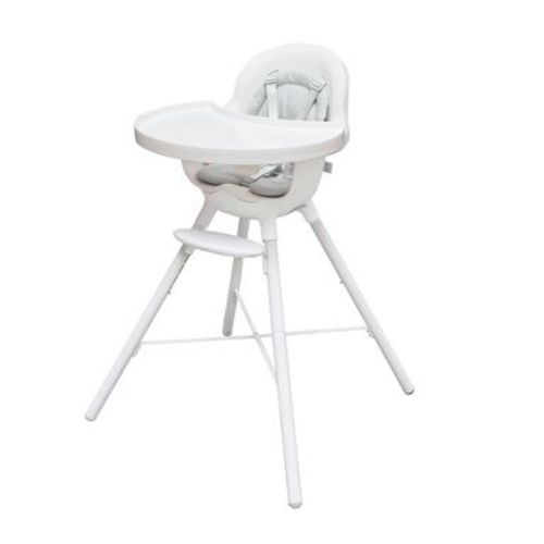Boon GRUB 2-in-1 Convertible High Chair for Baby & Toddler Chair with Dishwasher-Safe Seat & Tray - White