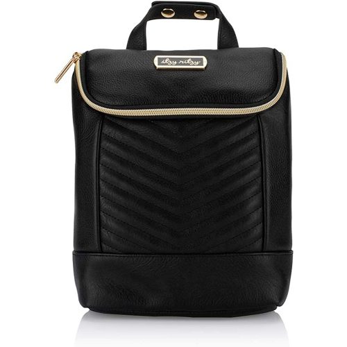 Itzy Ritzy Insulated Bottle Bag – Keeps Bottles Warm or Cool - Holds 3 Bottles and Features Interior Pocket For Ice Pack (Not Included), Jetsetter