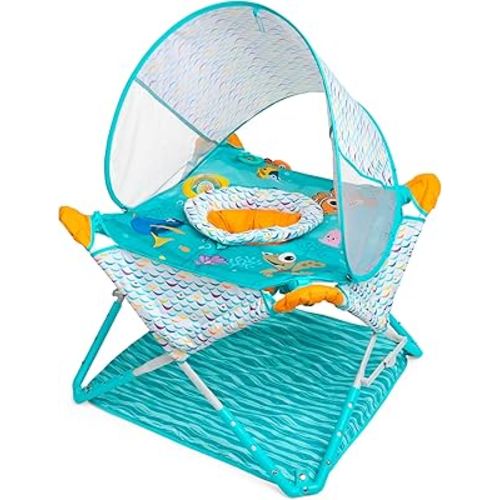 Bright Starts Disney Baby Finding Nemo Pop 'N Jump Foldable Activity Center, Indoor/Outdoor, Unisex, 6 Months+