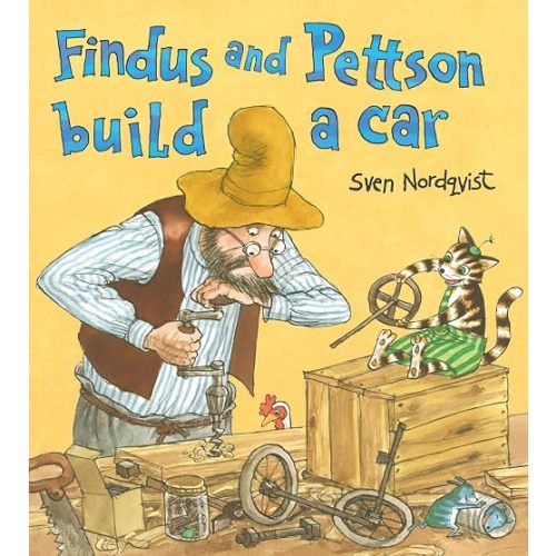 Findus and Pettson build a car