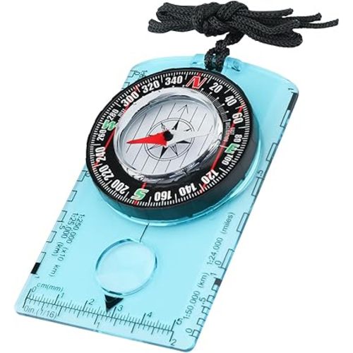 Compass Hiking Survival, Wilderness Survival Compass for Kids- Magnetic Gear Set Navigation Map- Backpacking Camping Hunting Survival