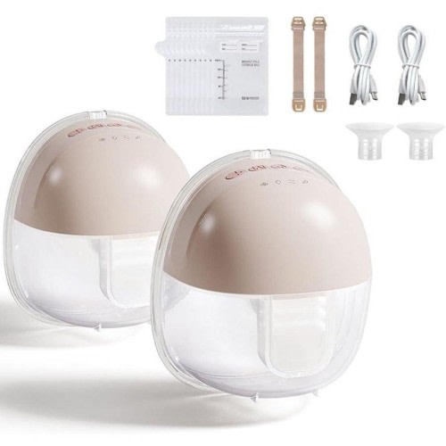 Catzon 2 Pcs Wearable Breast Pump with 4 Modes & 9 Levels Ultra Quiet